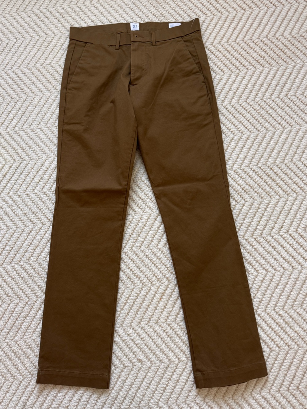 GAP Men's Dark Brown Slim Chinos